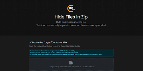 Hide Files in Zip Screenshot